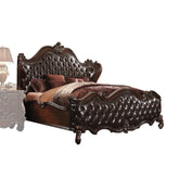Versailles 2-Tone Dark Brown PU & Cherry Oak California King Bed Model 21114CK By ACME Furniture